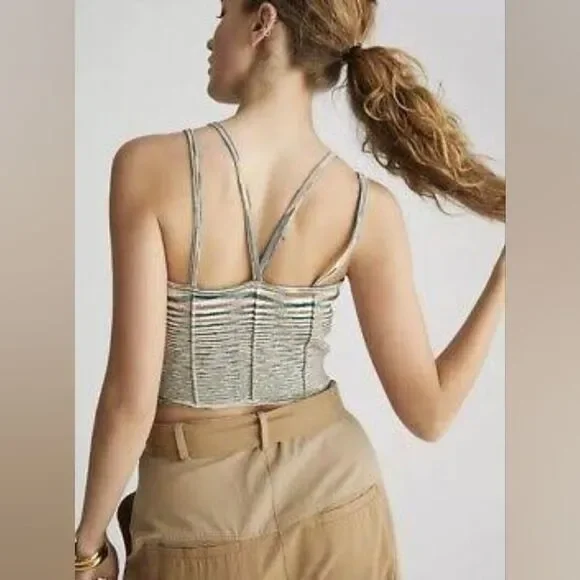 Anthropologie The Reed Sweater Corset Top Size Medium - Picture 9 of 9